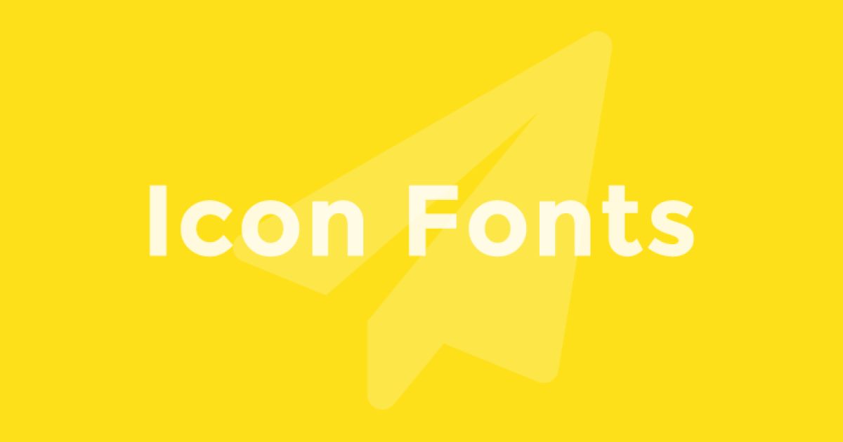 Icon Fonts with Font Awesome and IcoMoon