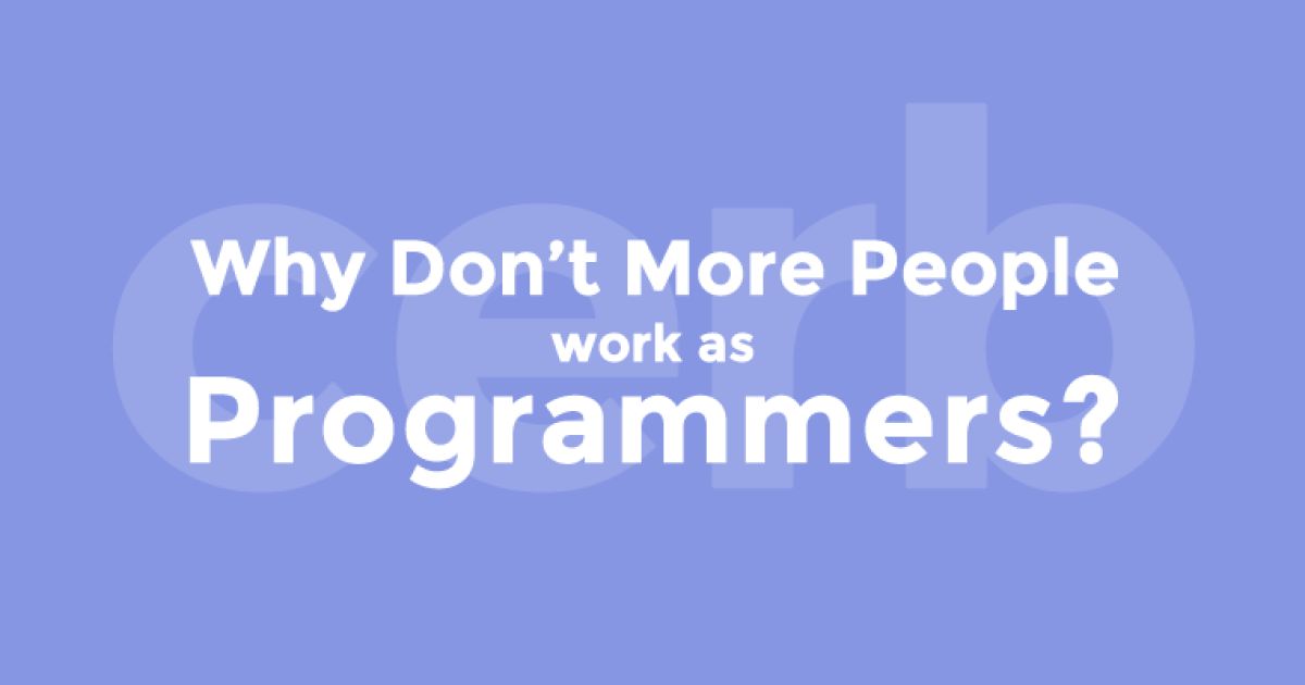 Why Don't More People Work As Programmers?