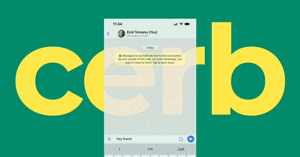 WhatsApp now lets you message yourself