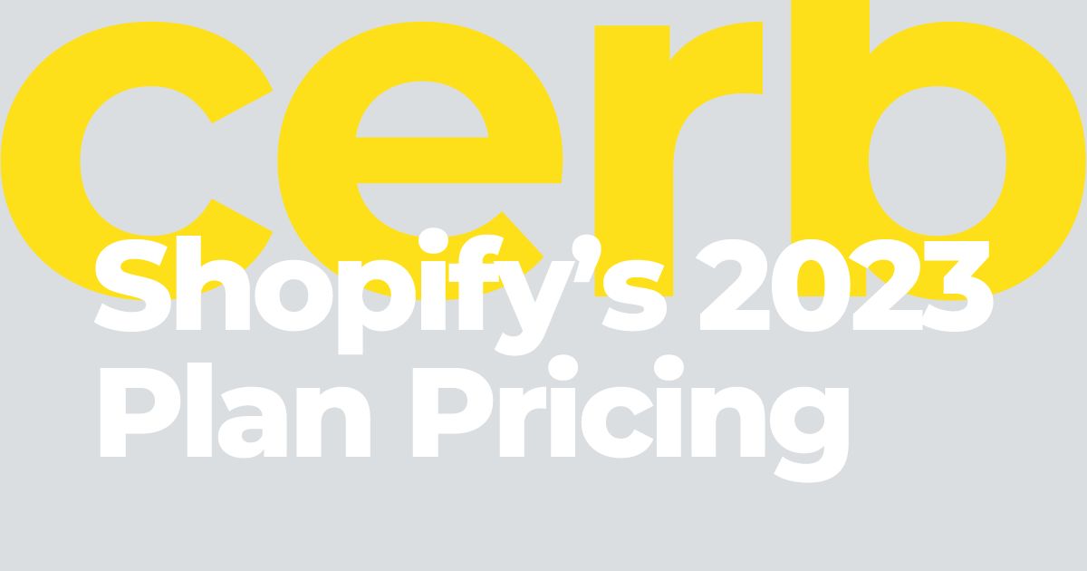 Shopify’s 2023 Plan Pricing